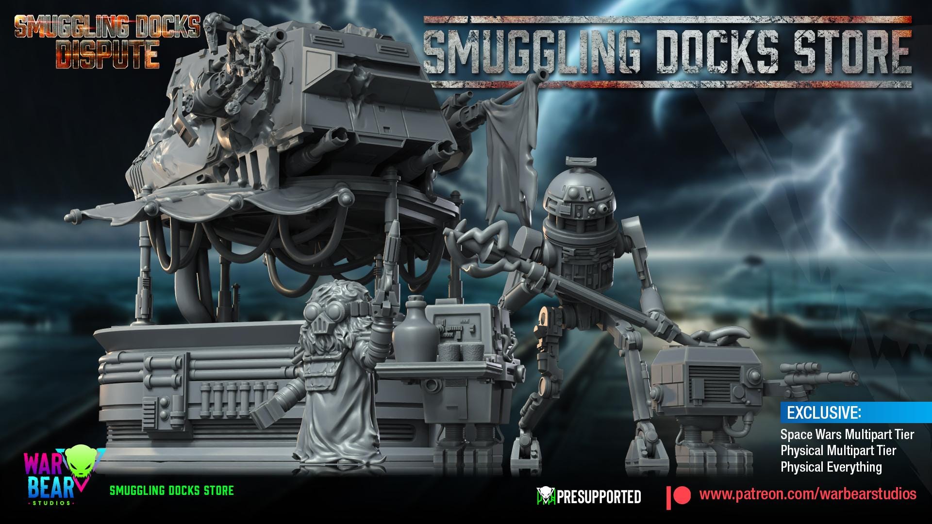 Darkstar Mercenaries - set of 9 (Sculpted by War Bear Studios)