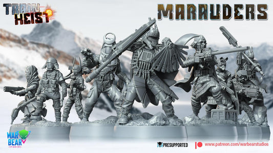 Marauders - set of 8 (Sculpted by War Bear Studios)