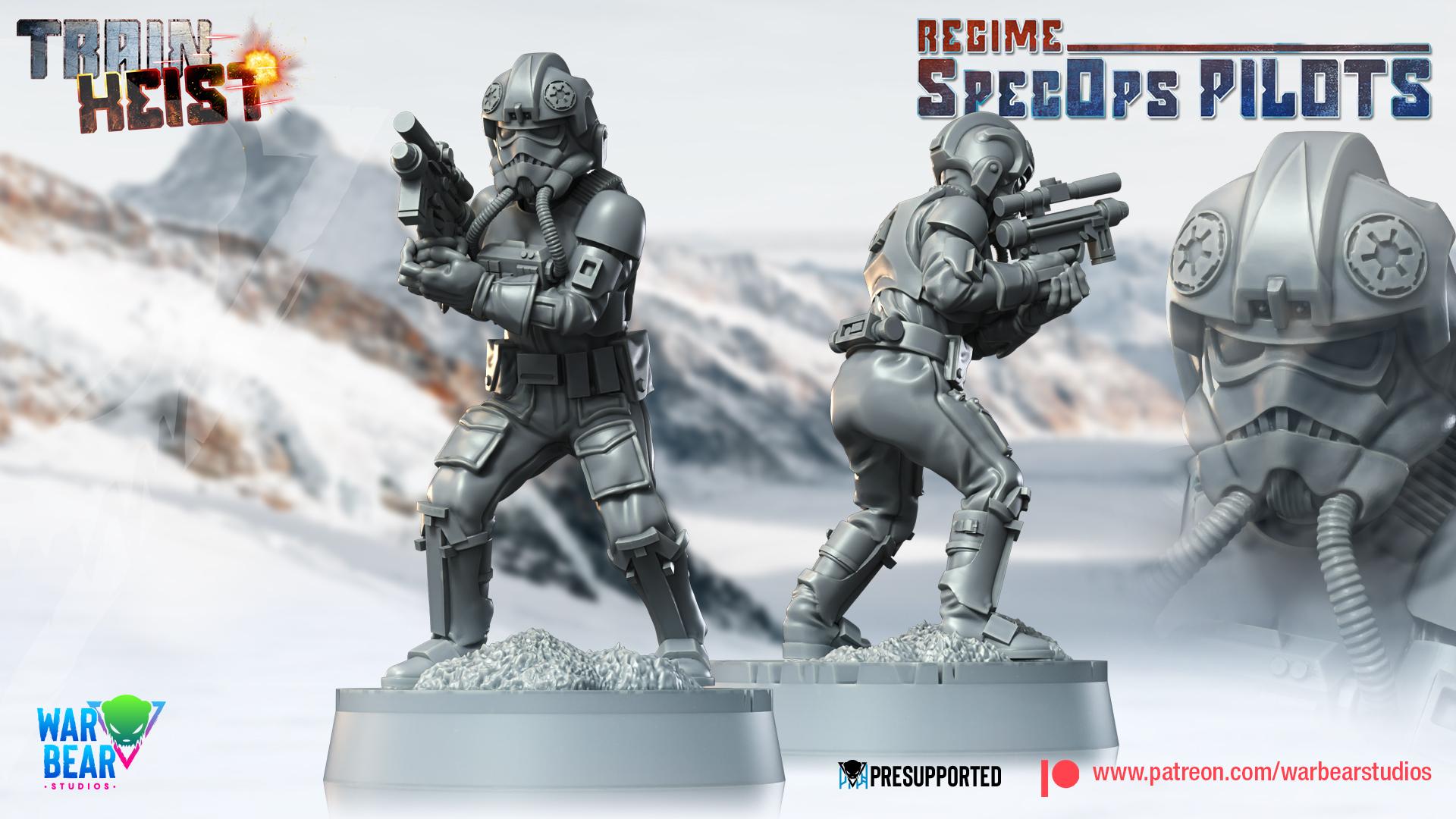 Regime Spec Ops Pilots - set of 8 (Sculpted by War Bear Studios)