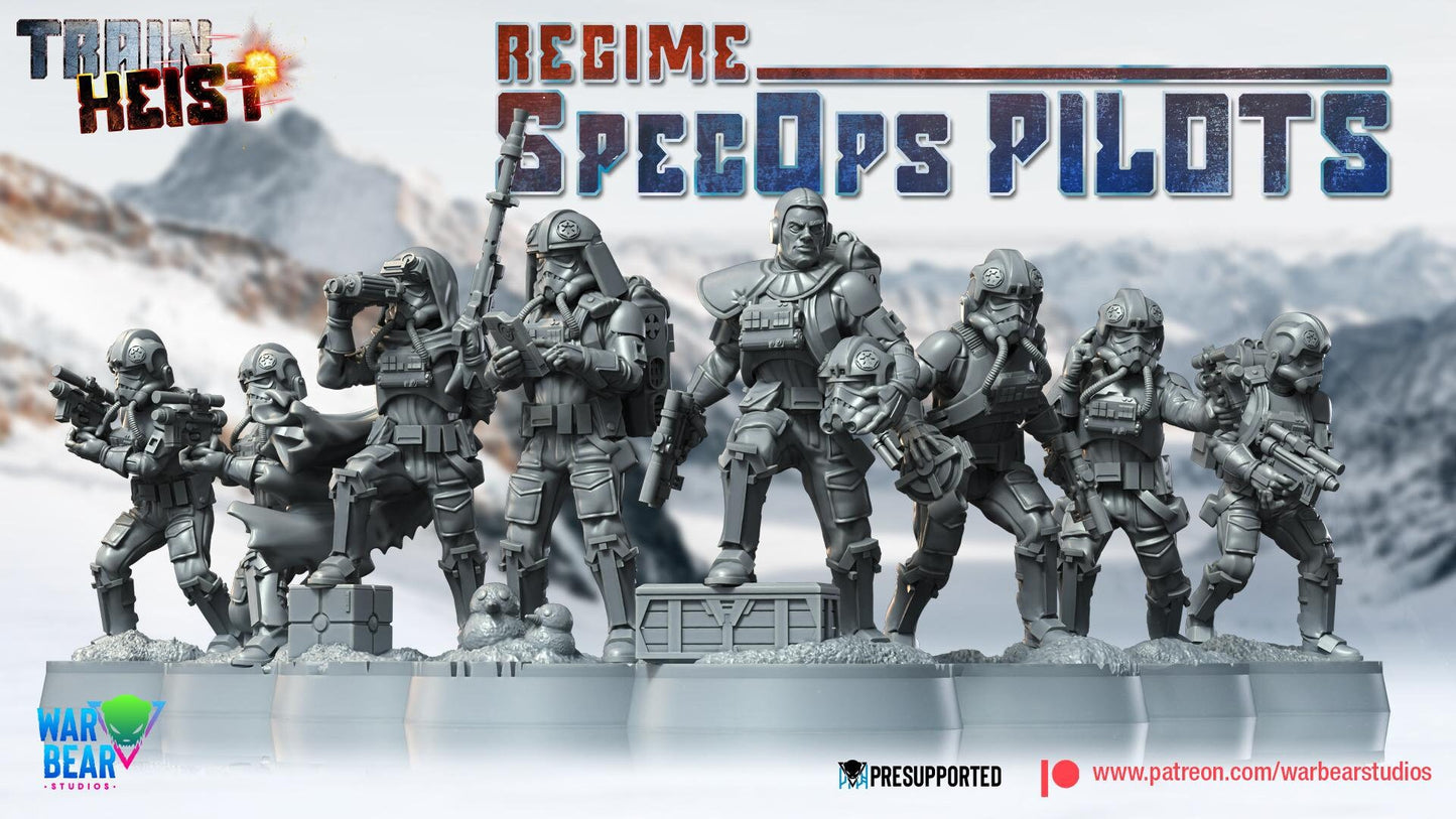 Regime Spec Ops Pilots - set of 8 (Sculpted by War Bear Studios)
