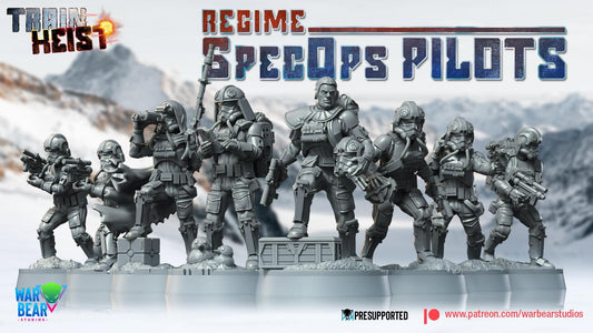 Regime Spec Ops Pilots - set of 8 (Sculpted by War Bear Studios)