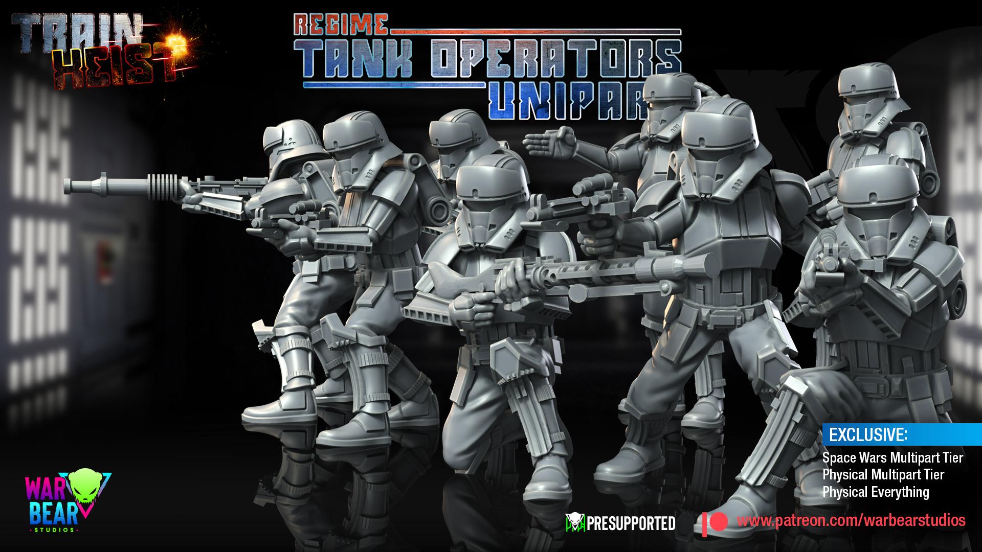 Regime Tank Operators - set of 8 (Sculpted by War Bear Studios)