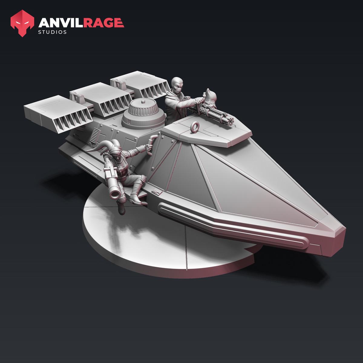 Courier Land Speeder (Sculpted by Anvilrage Studios)