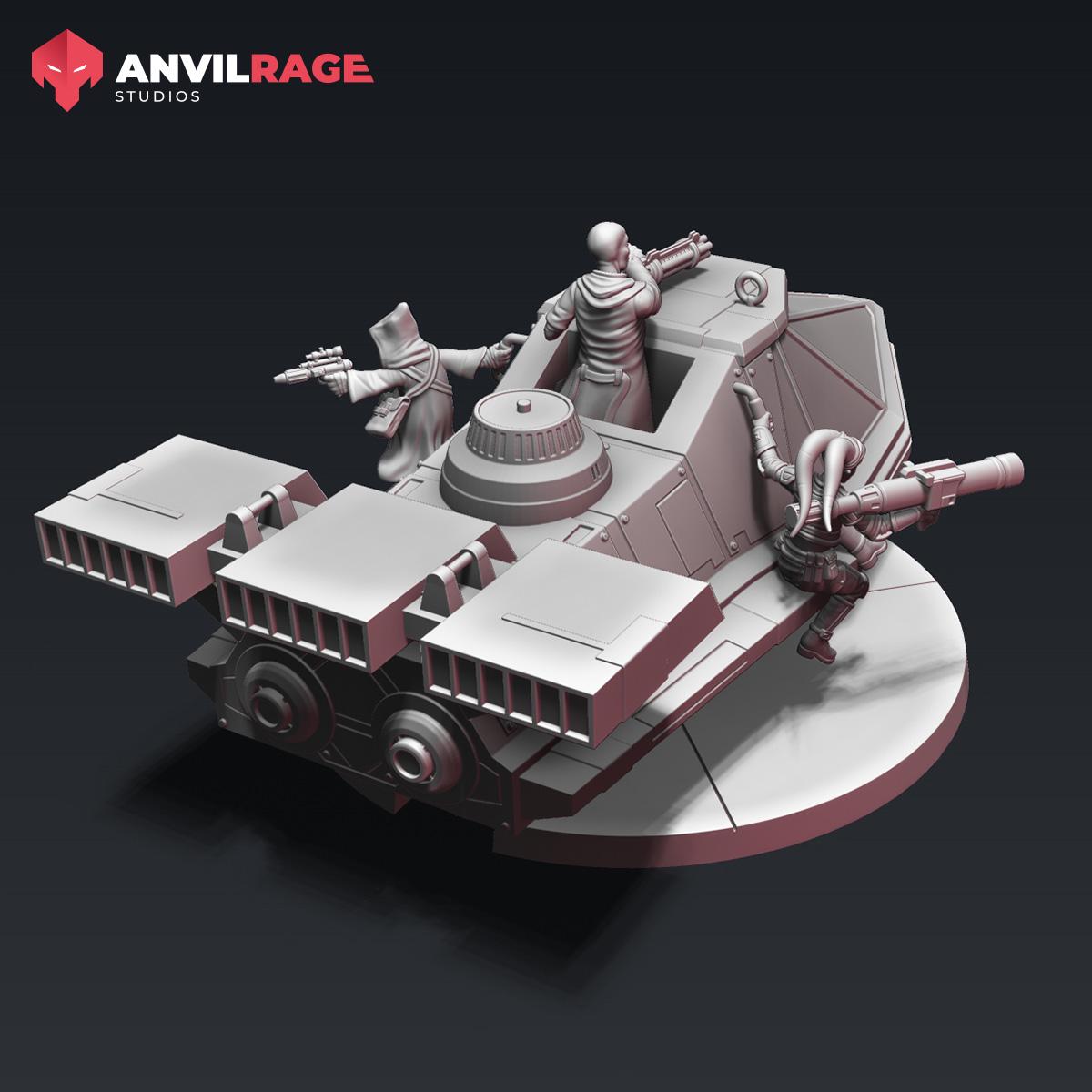 Courier Land Speeder (Sculpted by Anvilrage Studios)