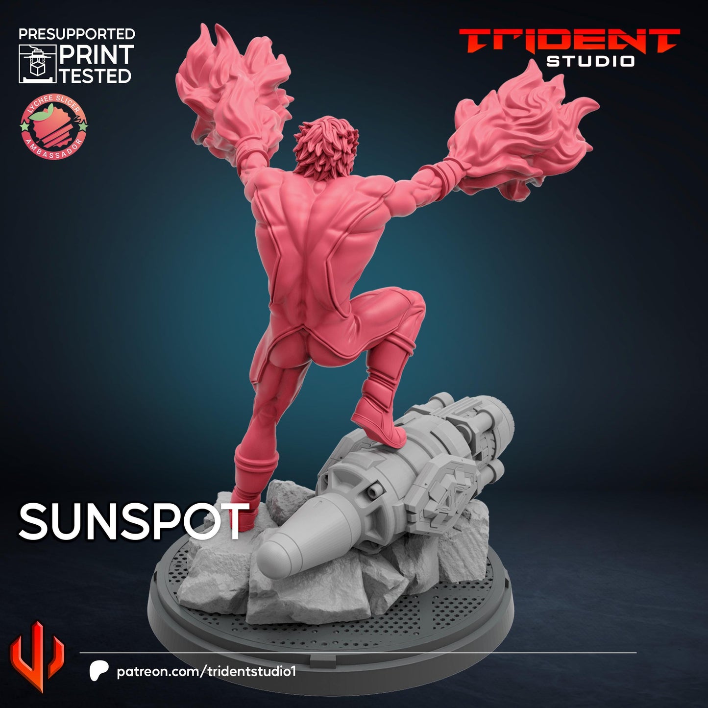 Sunspot (Fan art sculpted by Trident Studio) (Crisis Protocol Proxy/Alternative)