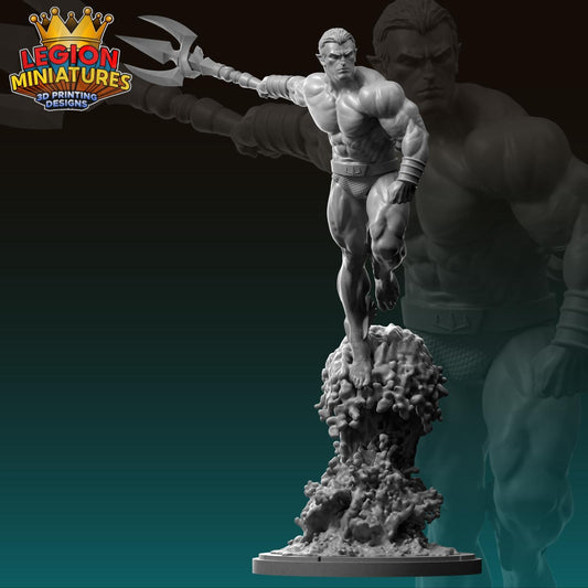 Namor Fan Art 40mm Miniature (Sculpted by Legion Miniatures) (Crisis Protocol Proxy/Alternative)