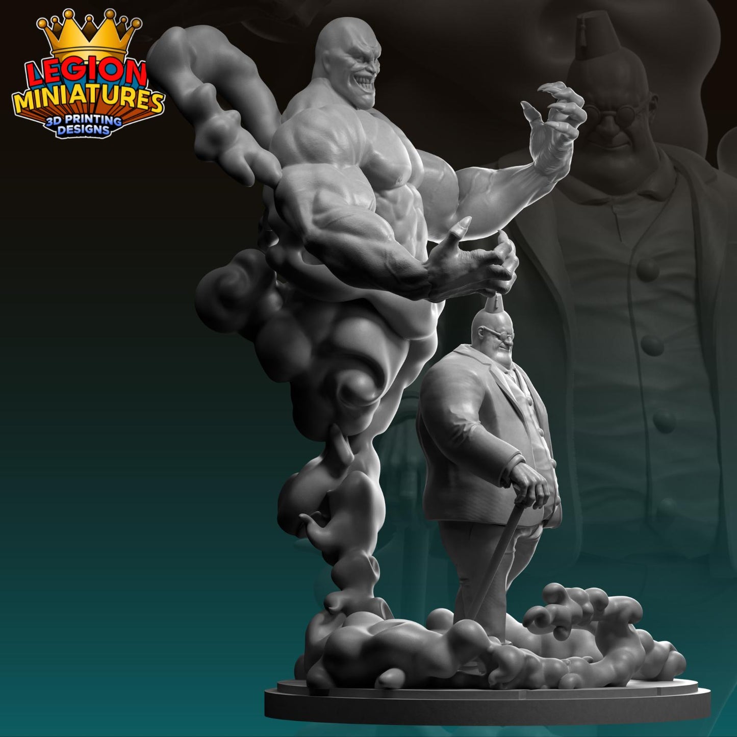 Shadow King Fan Art 40mm Miniature (Sculpted by Legion Miniatures) (Crisis Protocol Proxy/Alternative)