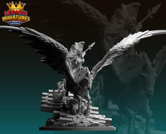 Valkyrie Fan Art 40mm Miniature (Sculpted by Legion Miniatures) (Crisis Protocol Proxy/Alternative)