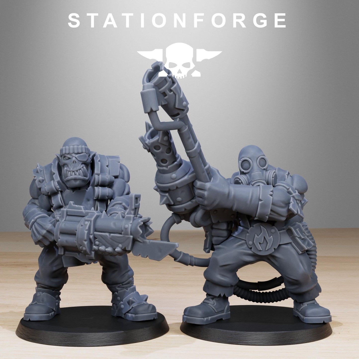 Orkaz Team Fighters - set of 11 (sculpted by Stationforge)