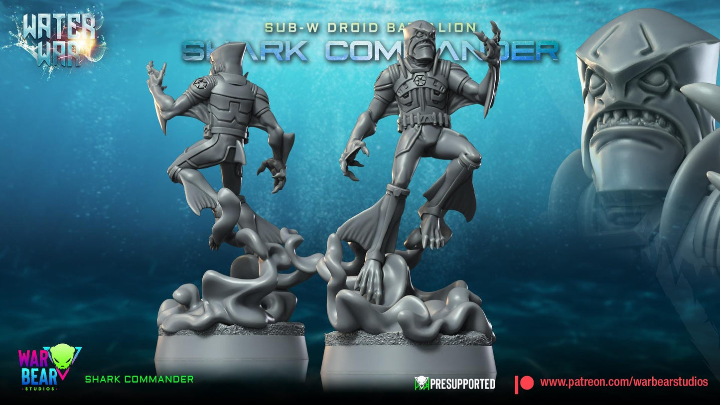 Shark Commander 1 - Aqua Strike Force Alpha (Sculpted by War Bear Studios)