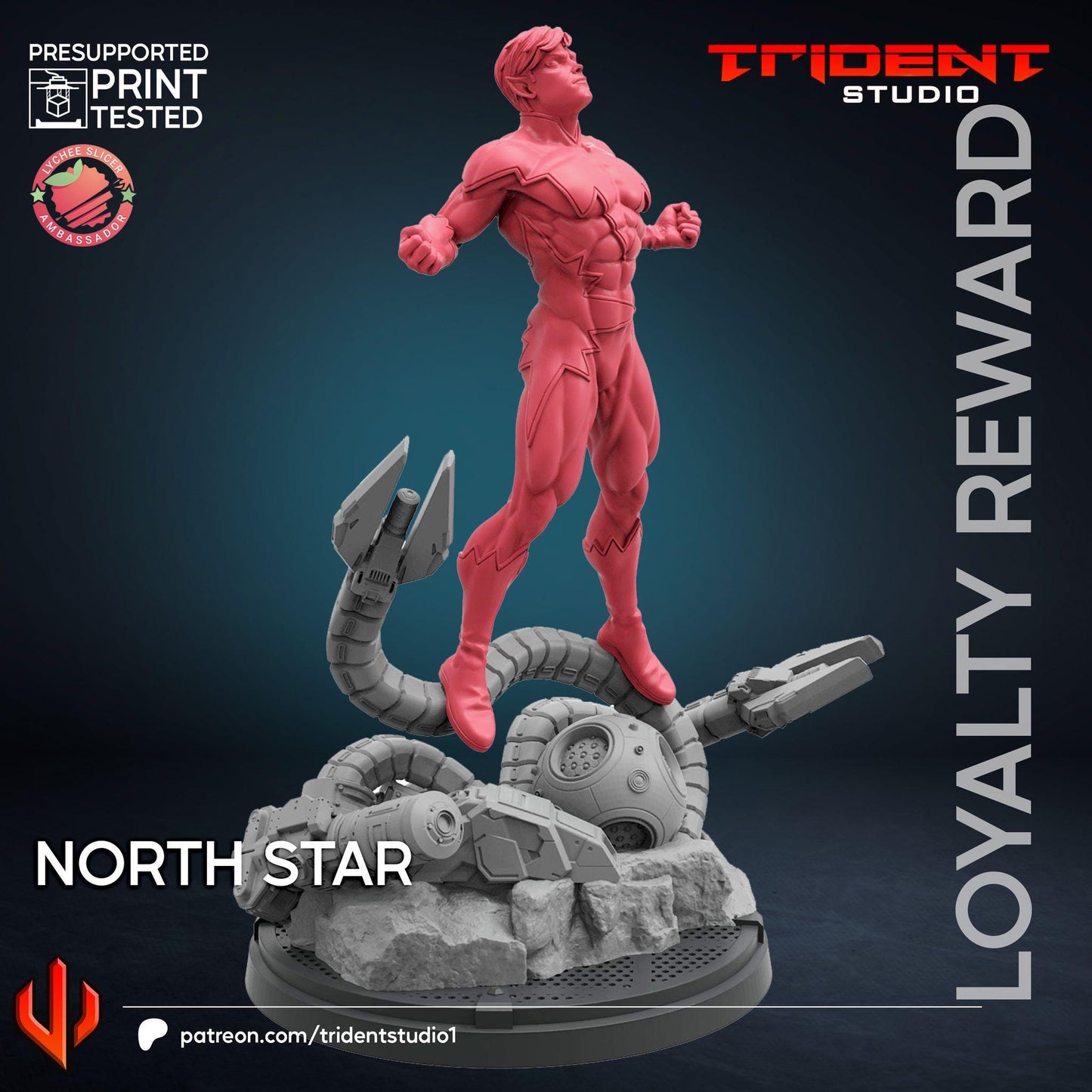 Northstar (Fan art sculpted by Trident Studio) (Crisis Protocol Proxy/Alternative)