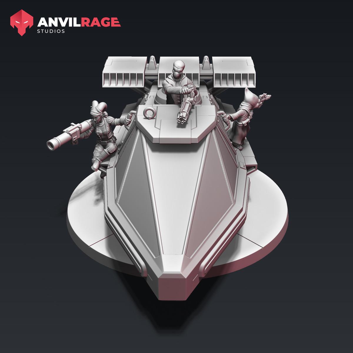 Courier Land Speeder (Sculpted by Anvilrage Studios)