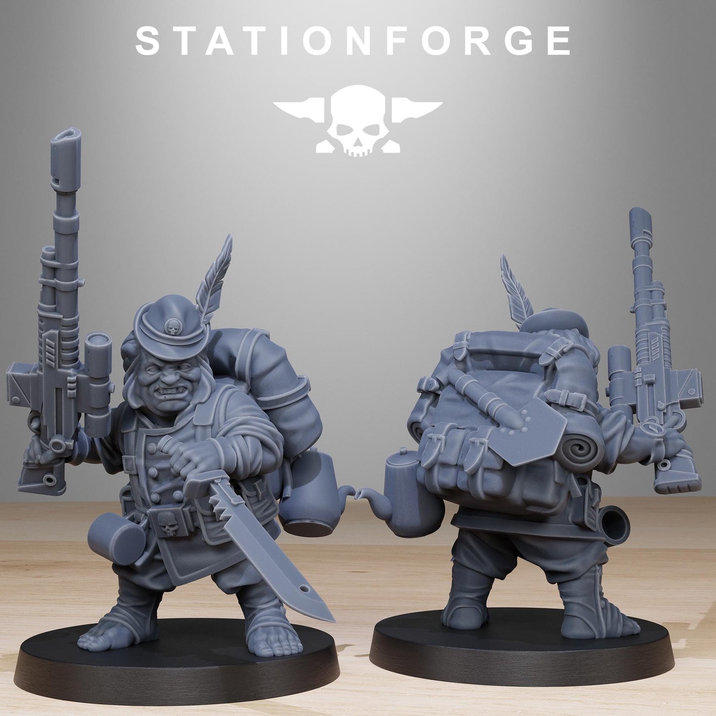 Grim Guard Skulldart Trappers - set of 14 minis (sculpted by Stationforge)