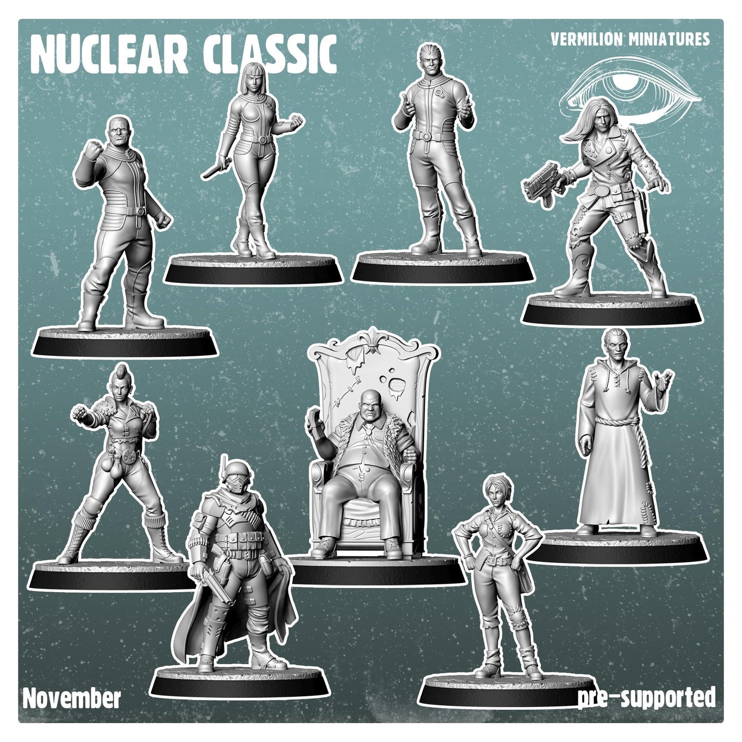 Nuclear Classics Warband (Sculpted by Vermillion Miniatures)
