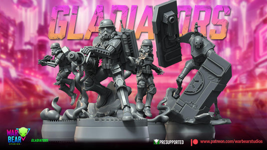 Gladiators Volume 1 - Set of 4 (Sculpted by War Bear Studios)