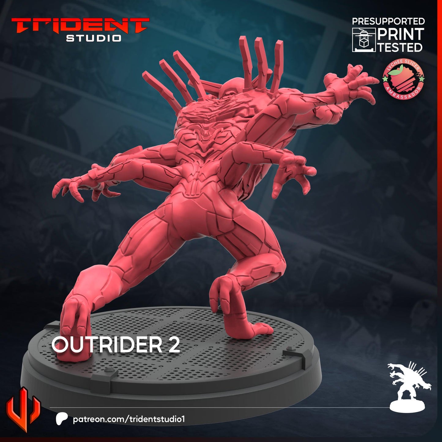 Outrider 2 (Fan art sculpted by Trident Studio) (Crisis Protocol Proxy/Alternative)