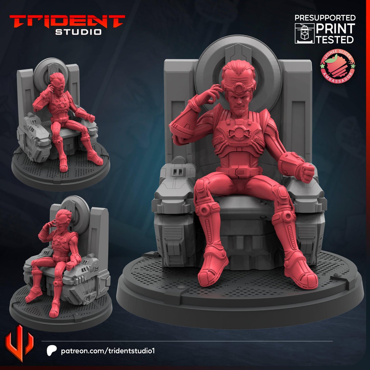 The Leader (Fan art sculpted by Trident Studio) (Crisis Protocol Proxy/Alternative)