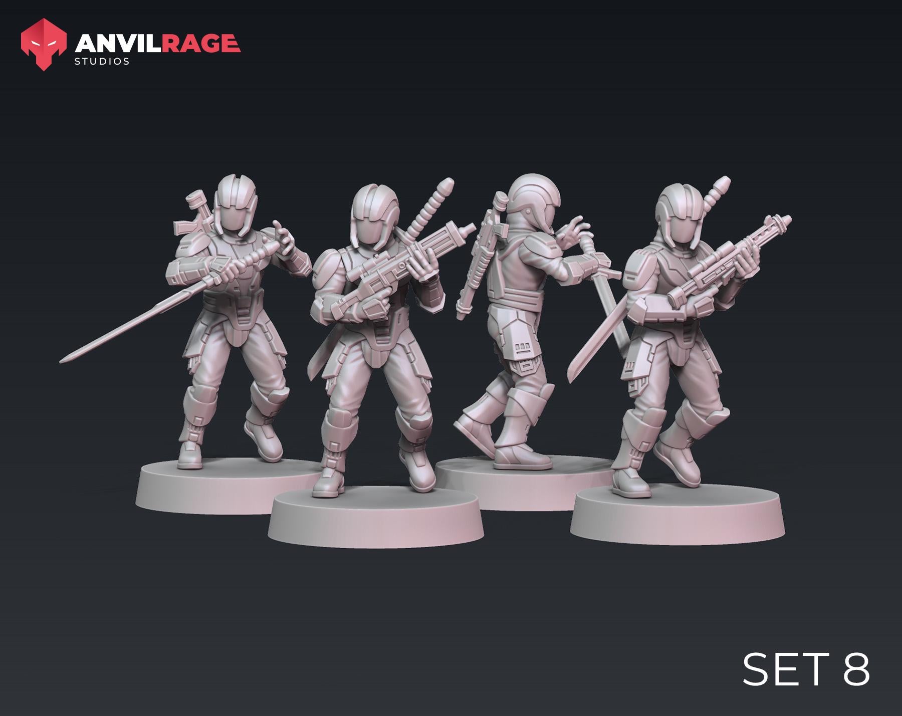 Dark Troopers - set of 10 (Sculpted by Anvilrage Studios)