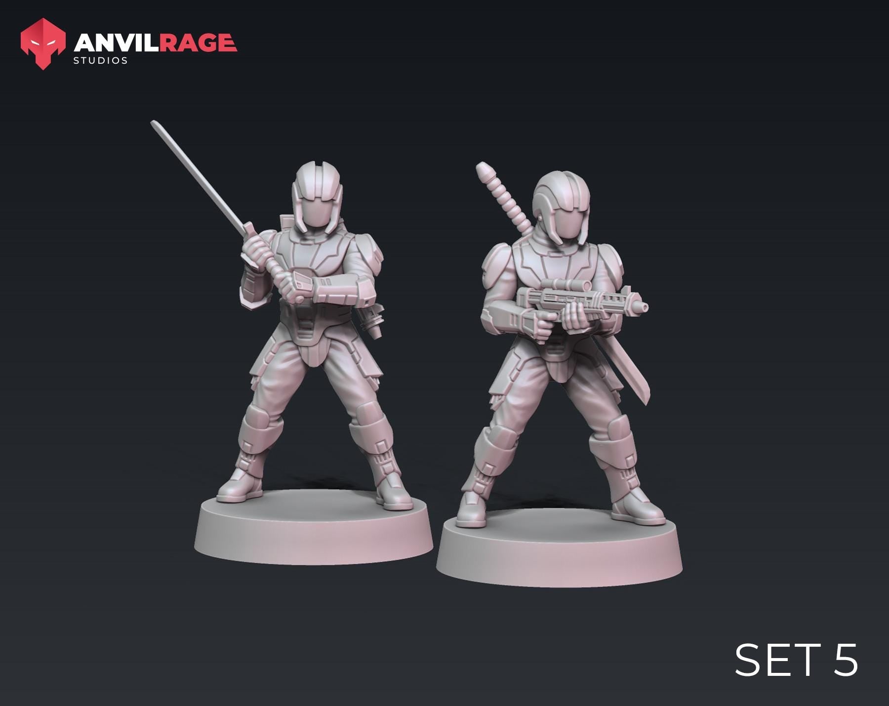 Dark Troopers - set of 10 (Sculpted by Anvilrage Studios)