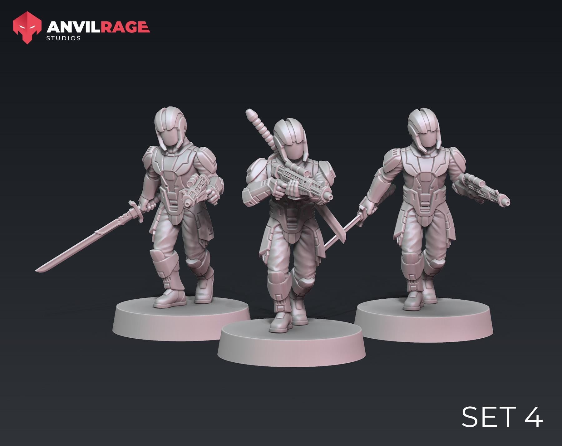 Dark Troopers - set of 10 (Sculpted by Anvilrage Studios)