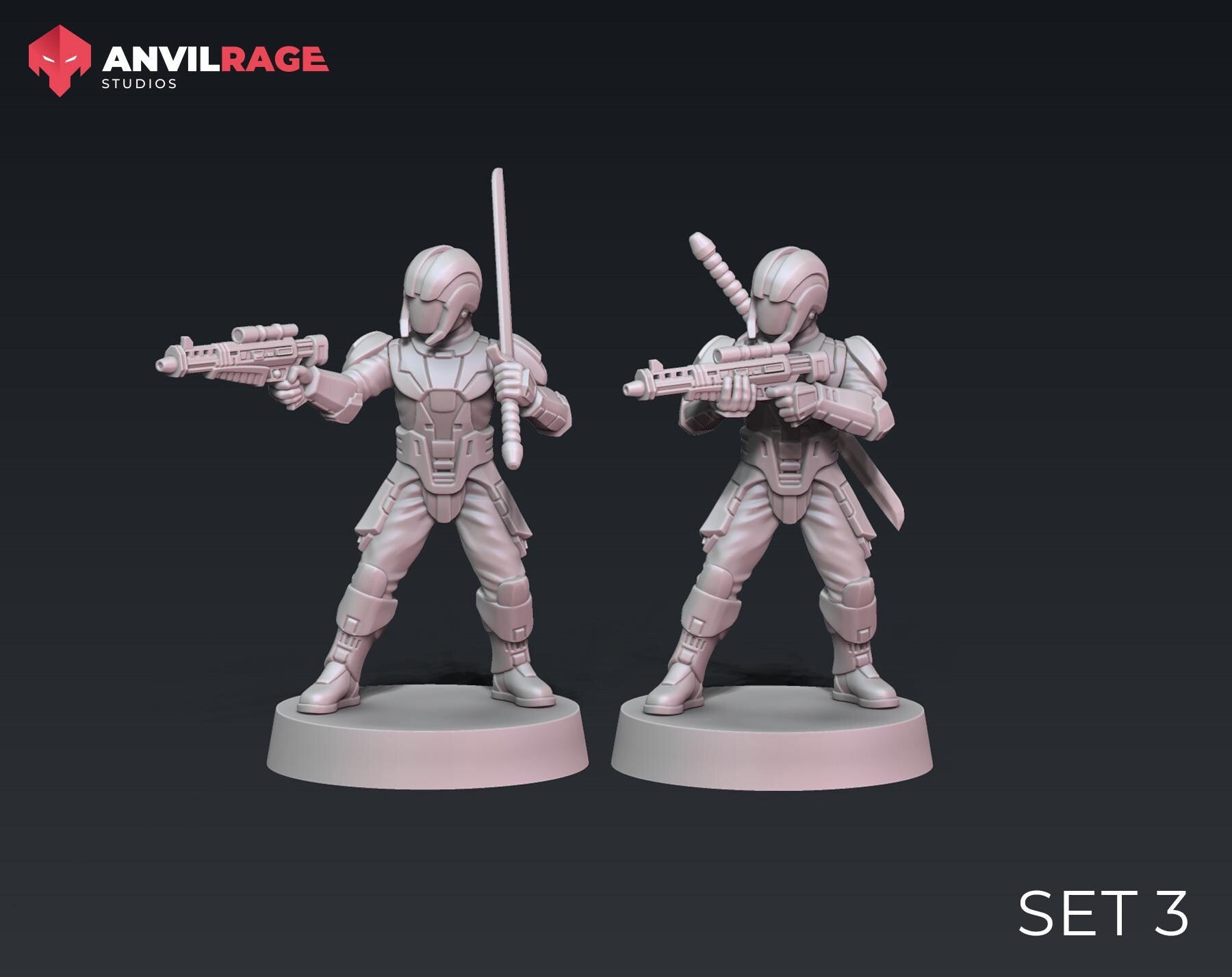 Dark Troopers - set of 10 (Sculpted by Anvilrage Studios)