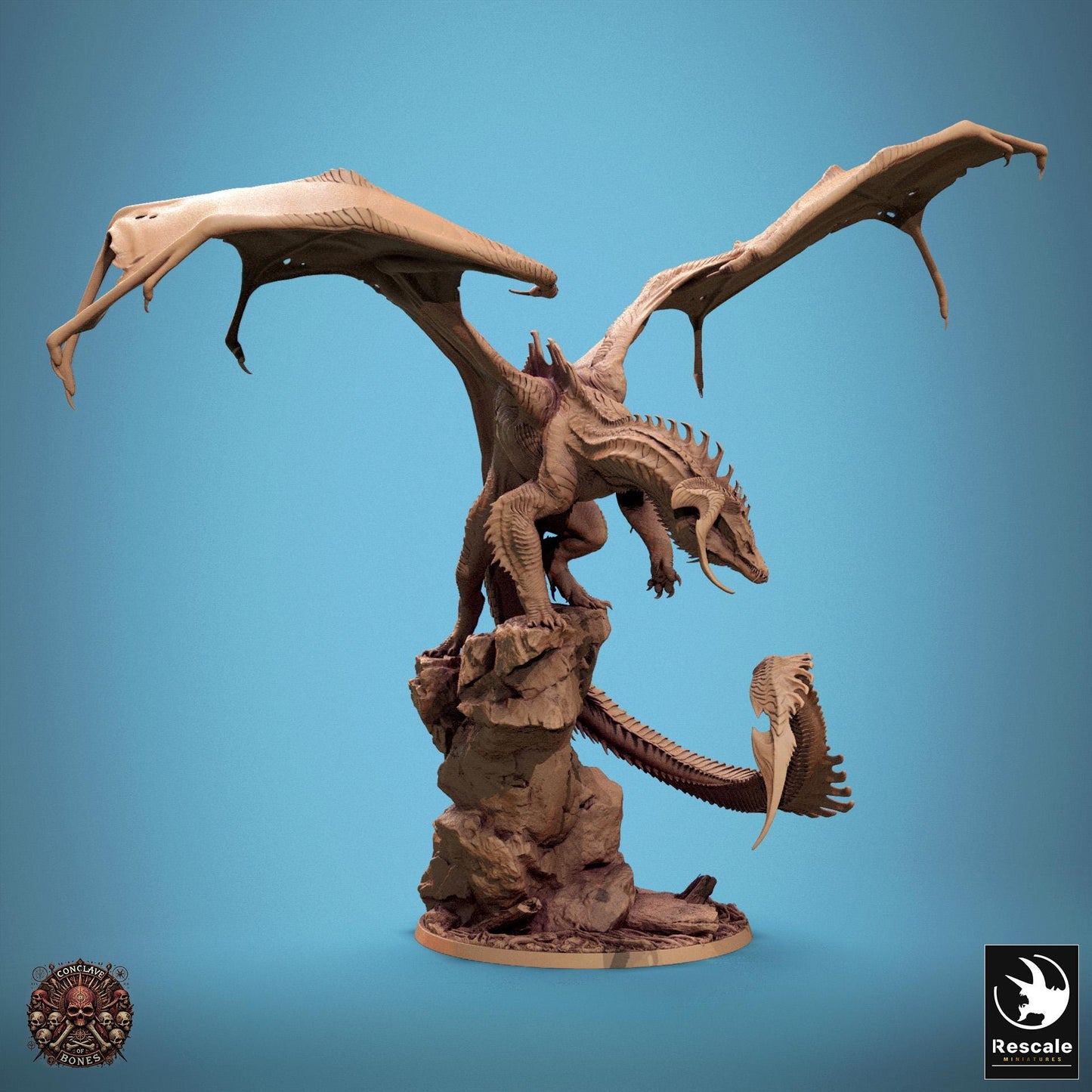 Black Dragon - Stance - Conclave of Bones (Sculpted by Rescale Miniatures)