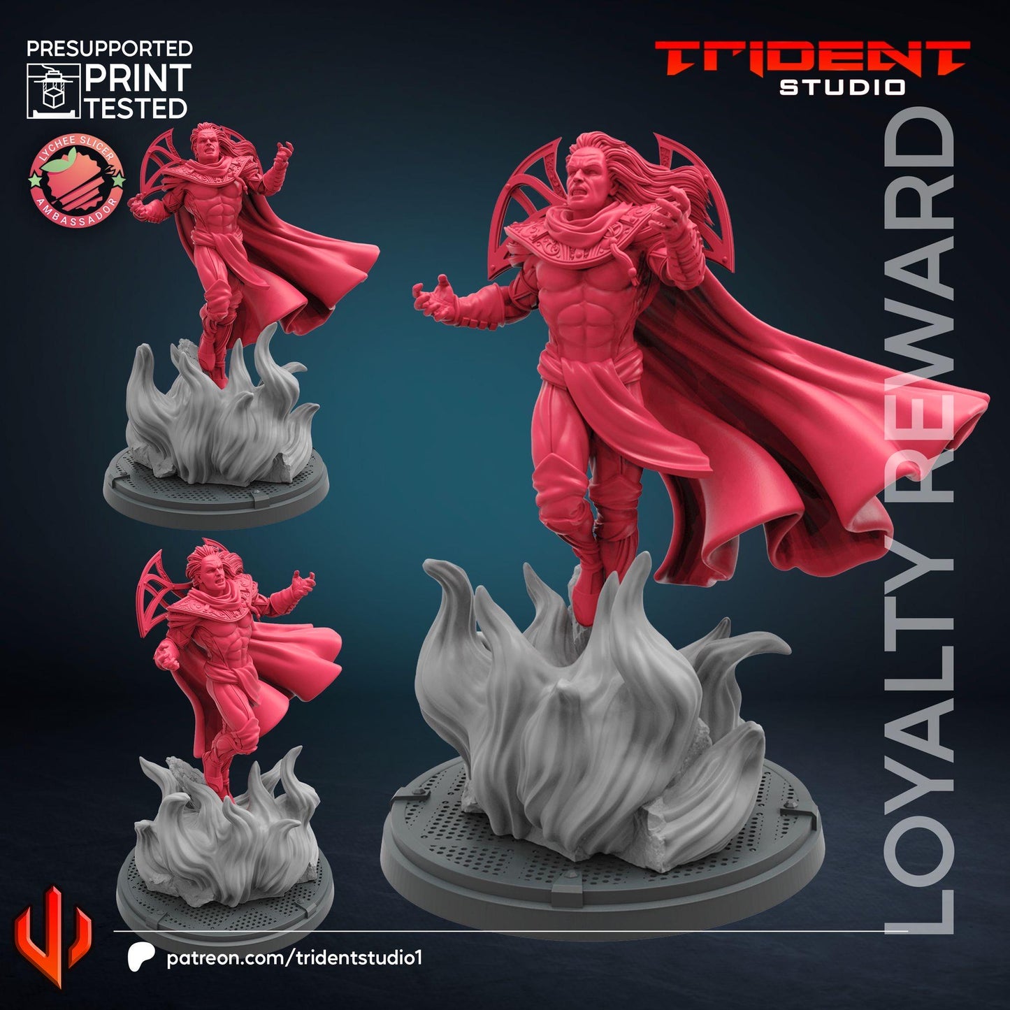 Thanos with Infinity Gauntlet (Fan art sculpted by Trident Studio) (Crisis Protocol Proxy/Alternative)