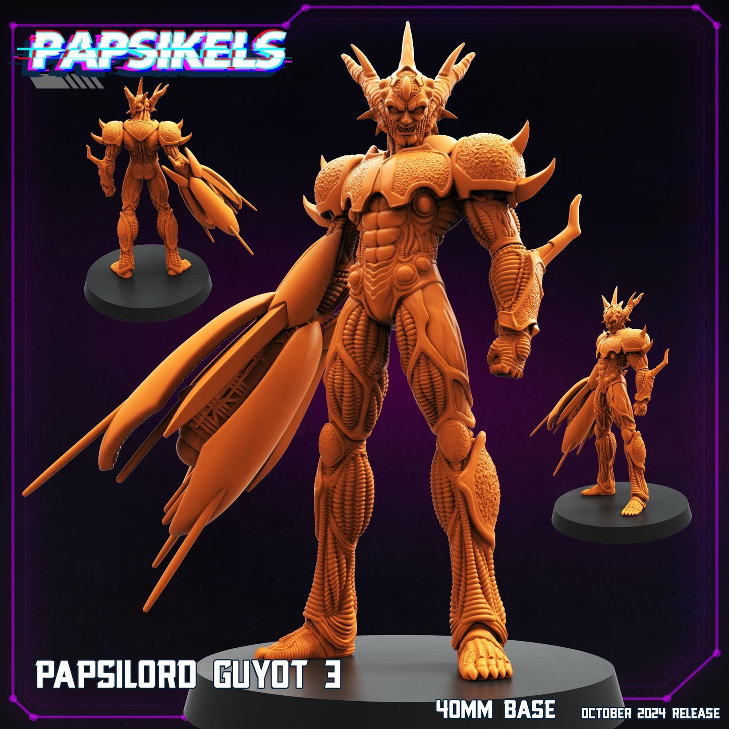 Papsilord Guyot 3 - Cyberpunk Miniature (sculpted by Papsikels)