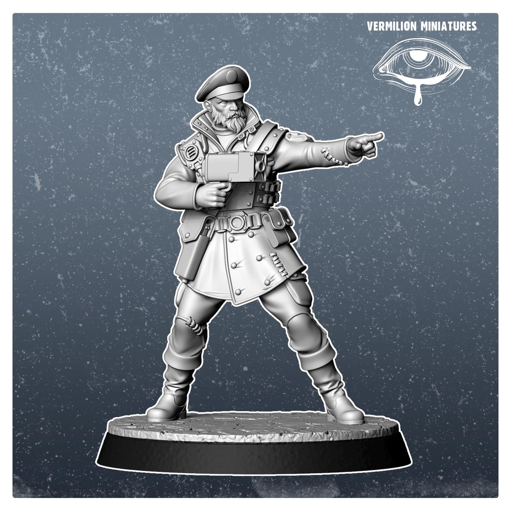 Captain - Steel Rising 2 (1 miniature) (Sculpted by Vermillion Miniatures)