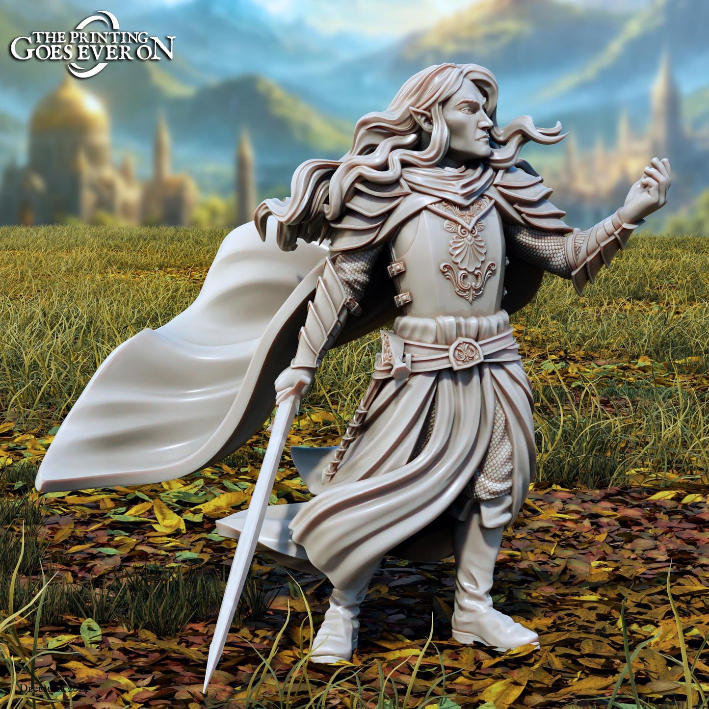 Faelrion, Forger of Eternal Flame - Tales of the Radian Shores (sculpted by Print Goes Ever On)