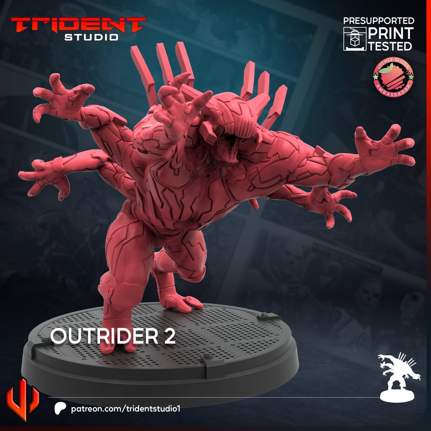 Outrider 2 (Fan art sculpted by Trident Studio) (Crisis Protocol Proxy/Alternative)