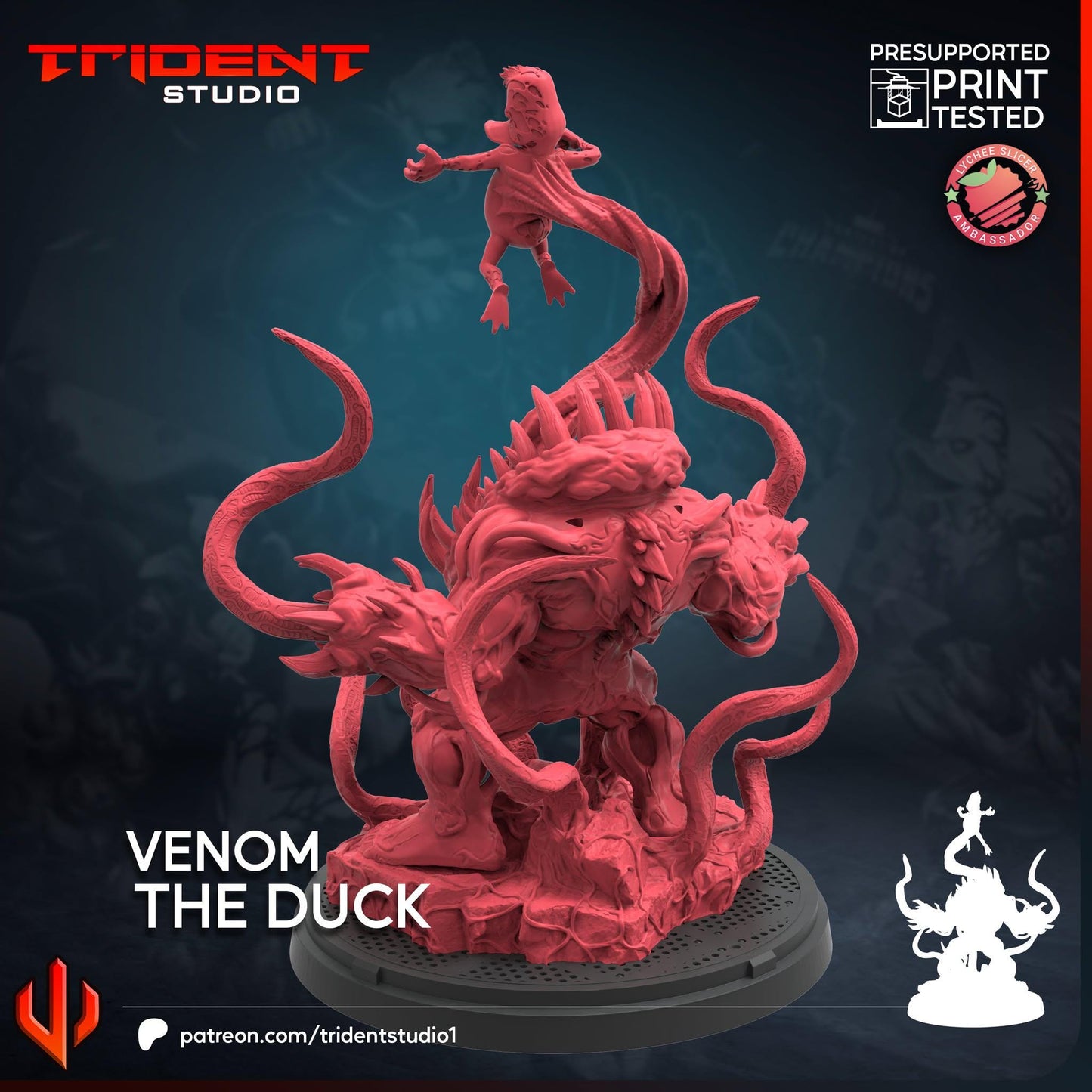 Venom the Duck (Fan art sculpted by Trident Studio) (Crisis Protocol Proxy/Alternative)