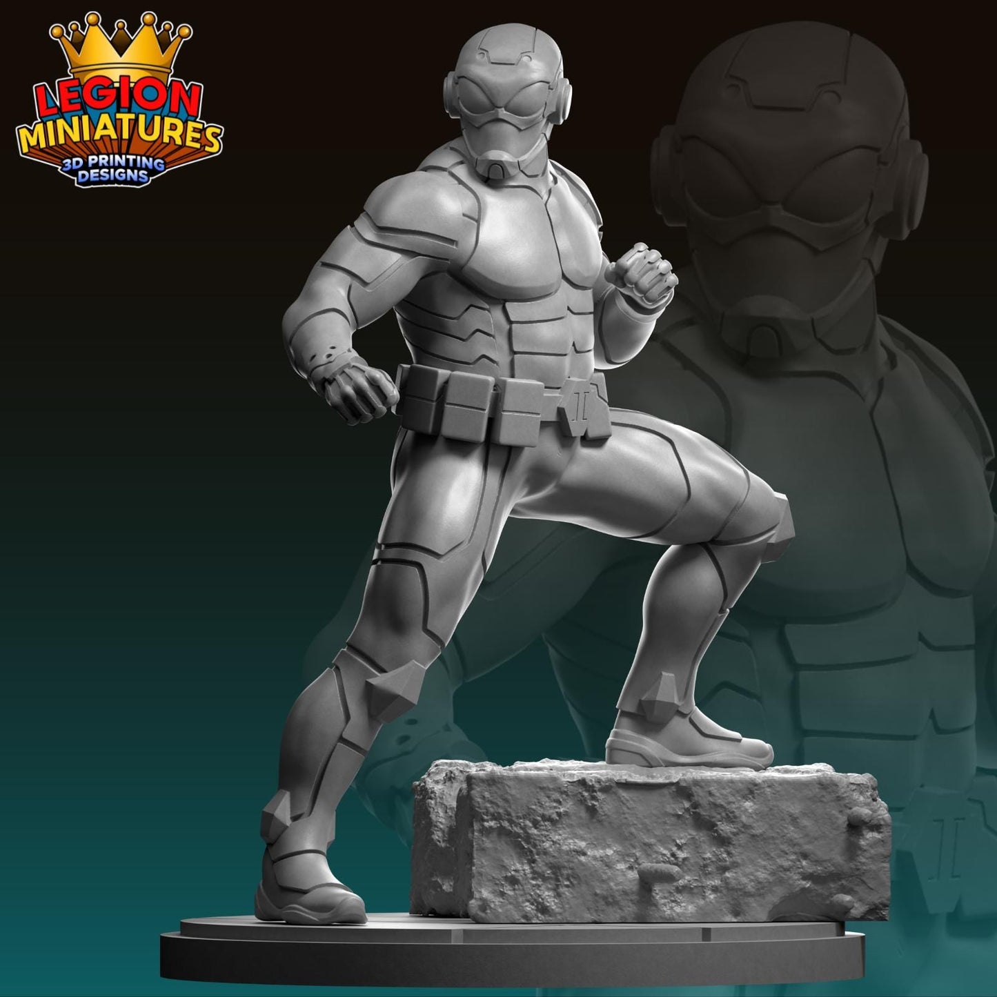 Ultimate Ant-Man - Fan Art 40mm Miniature (Sculpted by Legion Miniatures) (Crisis Protocol Proxy/Alternative)