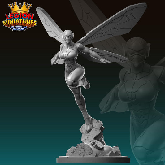 Ultimate Wasp - Fan Art 40mm Miniature (Sculpted by Legion Miniatures) (Crisis Protocol Proxy/Alternative)