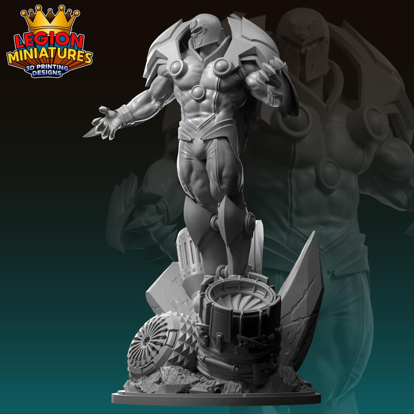 Onslaught - Fan Art 40mm Miniature (Sculpted by Legion Miniatures) (Crisis Protocol Proxy/Alternative)