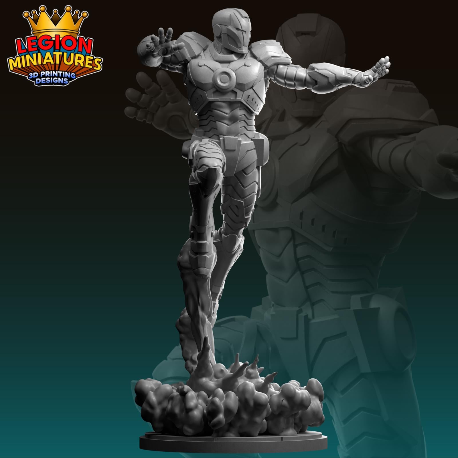 Ultimate Iron Man - Fan Art 40mm Miniature (Sculpted by Legion Miniatures) (Crisis Protocol Proxy/Alternative)