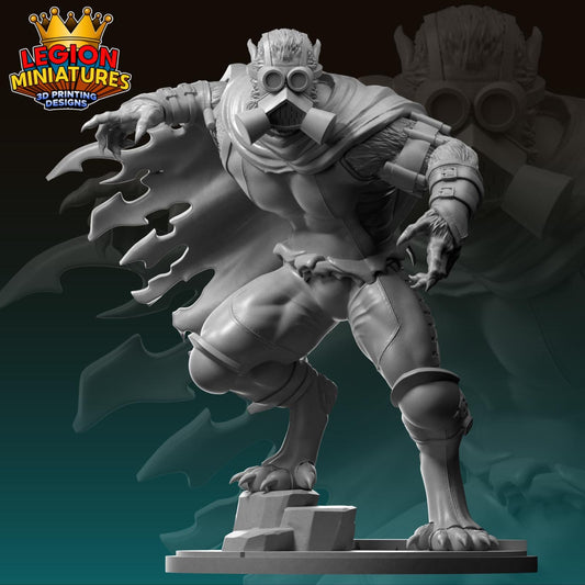 Beast Horseman - Fan Art 40mm Miniature (Sculpted by Legion Miniatures) (Crisis Protocol Proxy/Alternative)
