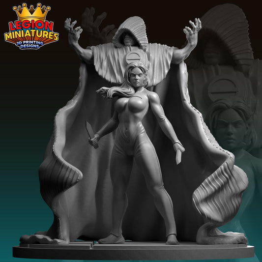 Cloak and Dagger - Fan Art 40mm Miniature (Sculpted by Legion Miniatures) (Crisis Protocol Proxy/Alternative)
