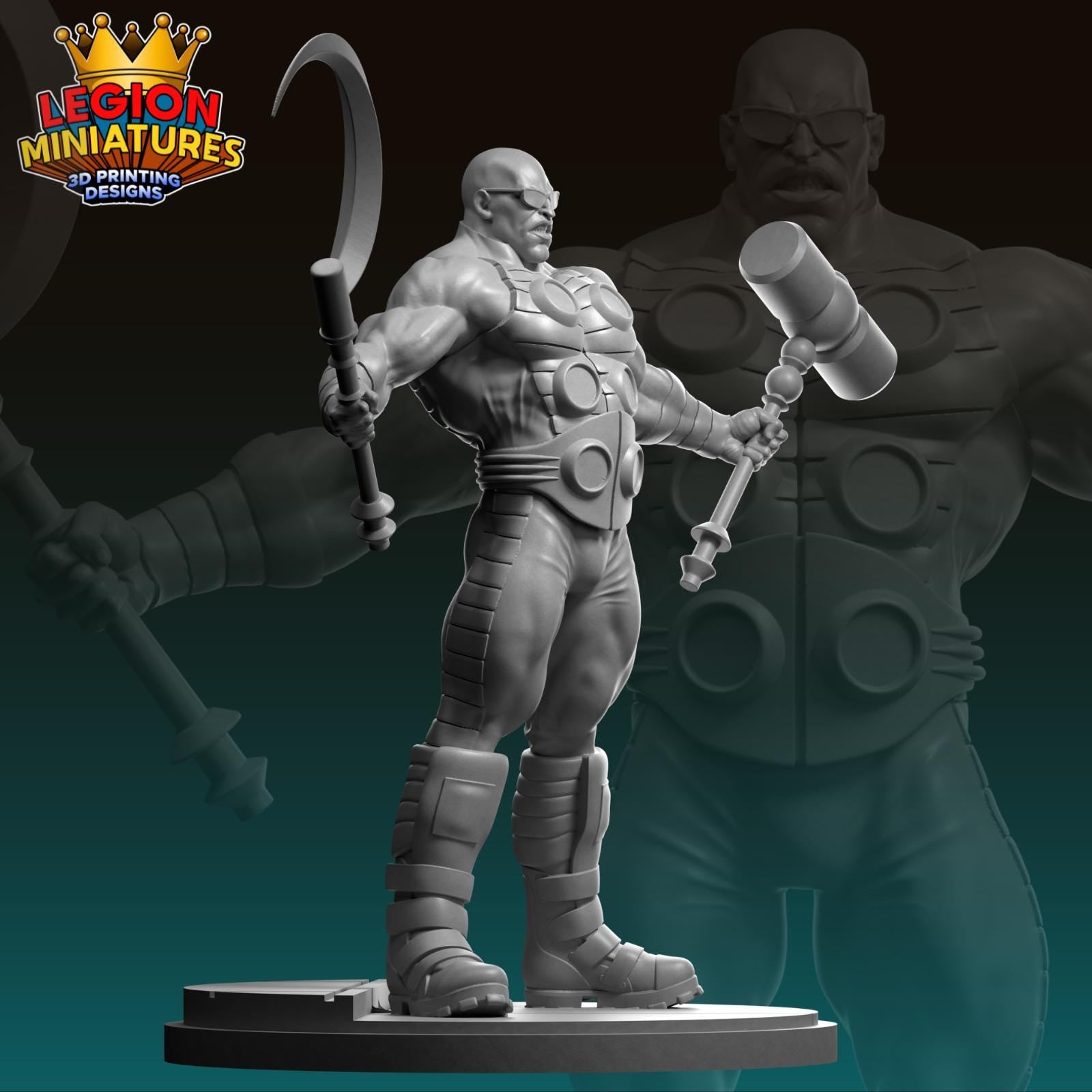 Ultimate Perun - Fan Art 40mm Miniature (Sculpted by Legion Miniatures) (Crisis Protocol Proxy/Alternative)