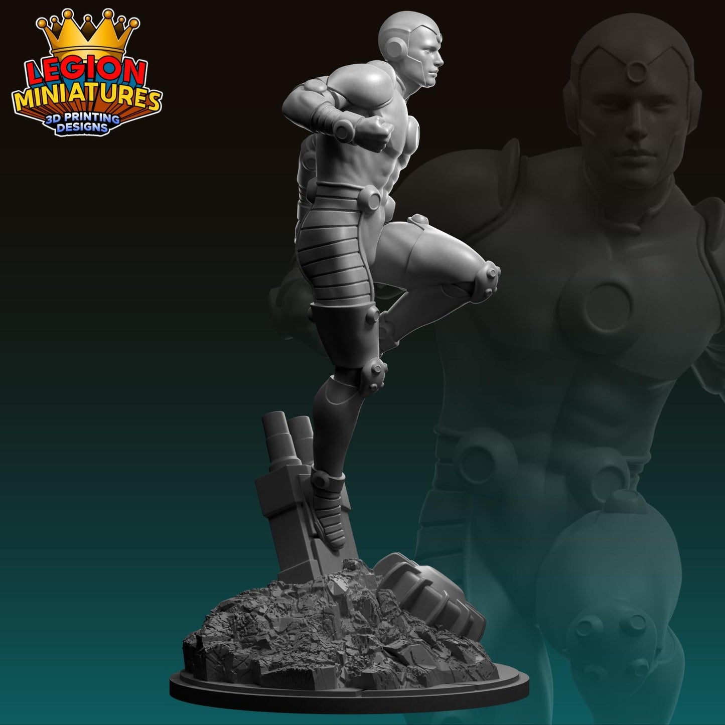 Ironlad - Fan Art 40mm Miniature (Sculpted by Legion Miniatures) (Crisis Protocol Proxy/Alternative)