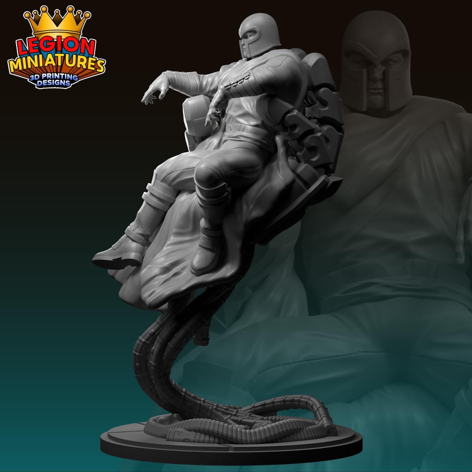 Ultimate Magneto - Fan Art 40mm Miniature (Sculpted by Legion Miniatures) (Crisis Protocol Proxy/Alternative)