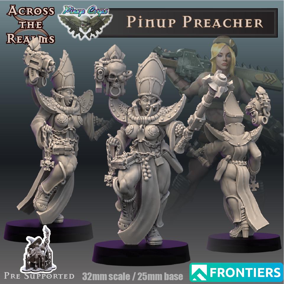 Pin-up Preacher (sculpted by Across the Realms)