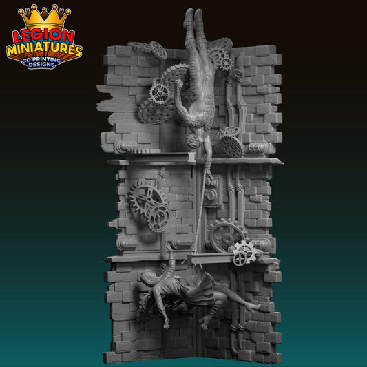 Spider-Man Diorama - Fan-Art 40mm Miniature (Sculpted by Legion Miniatures) (Crisis Protocol Proxy/Alternative)