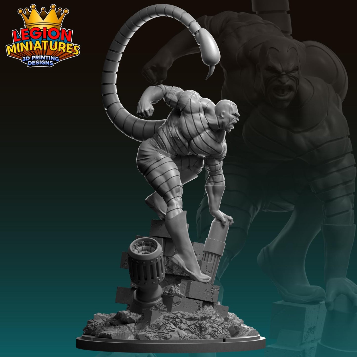 Scorpion - Fan Art 40mm Miniature (Sculpted by Legion Miniatures) (Crisis Protocol Proxy/Alternative)