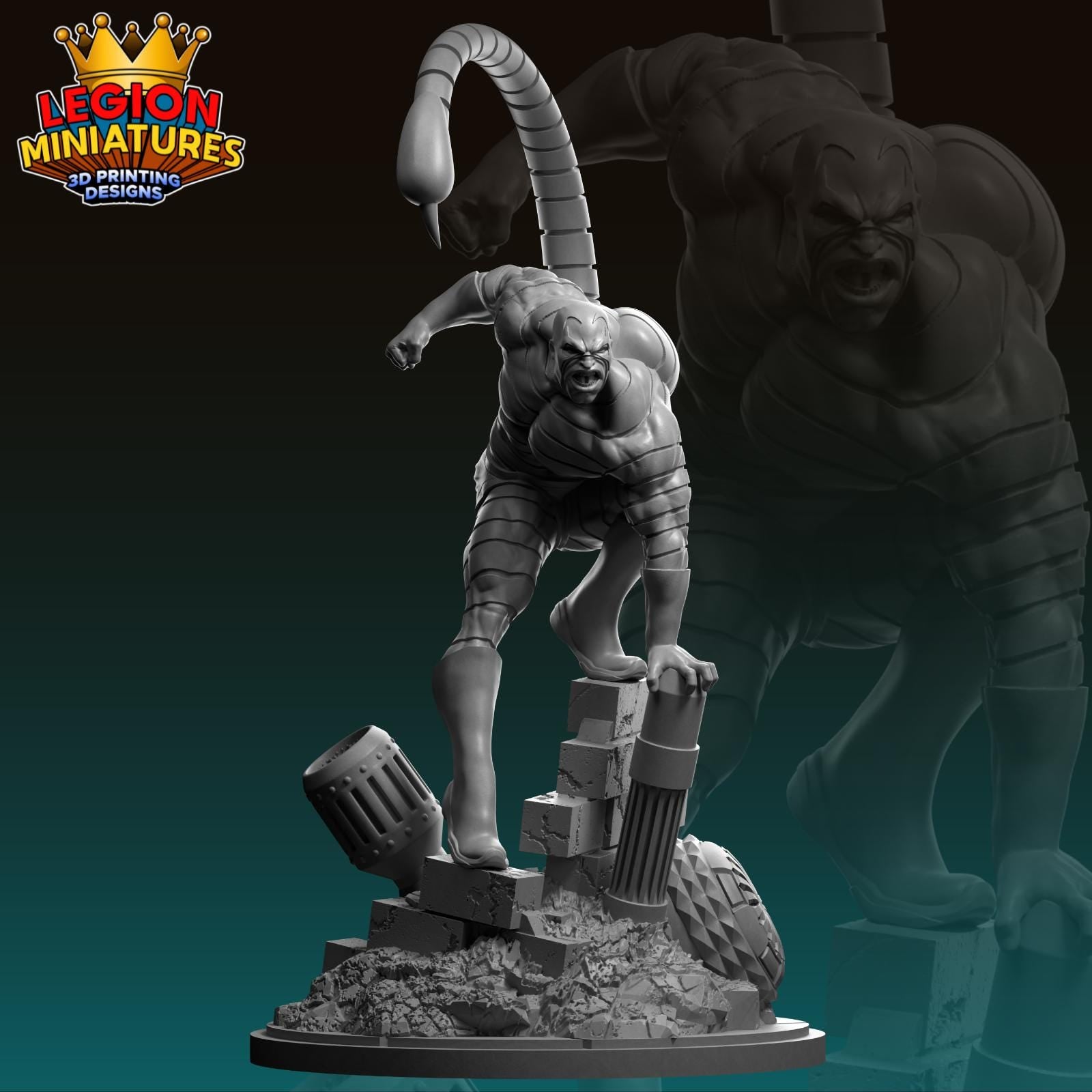 Scorpion - Fan Art 40mm Miniature (Sculpted by Legion Miniatures) (Crisis Protocol Proxy/Alternative)