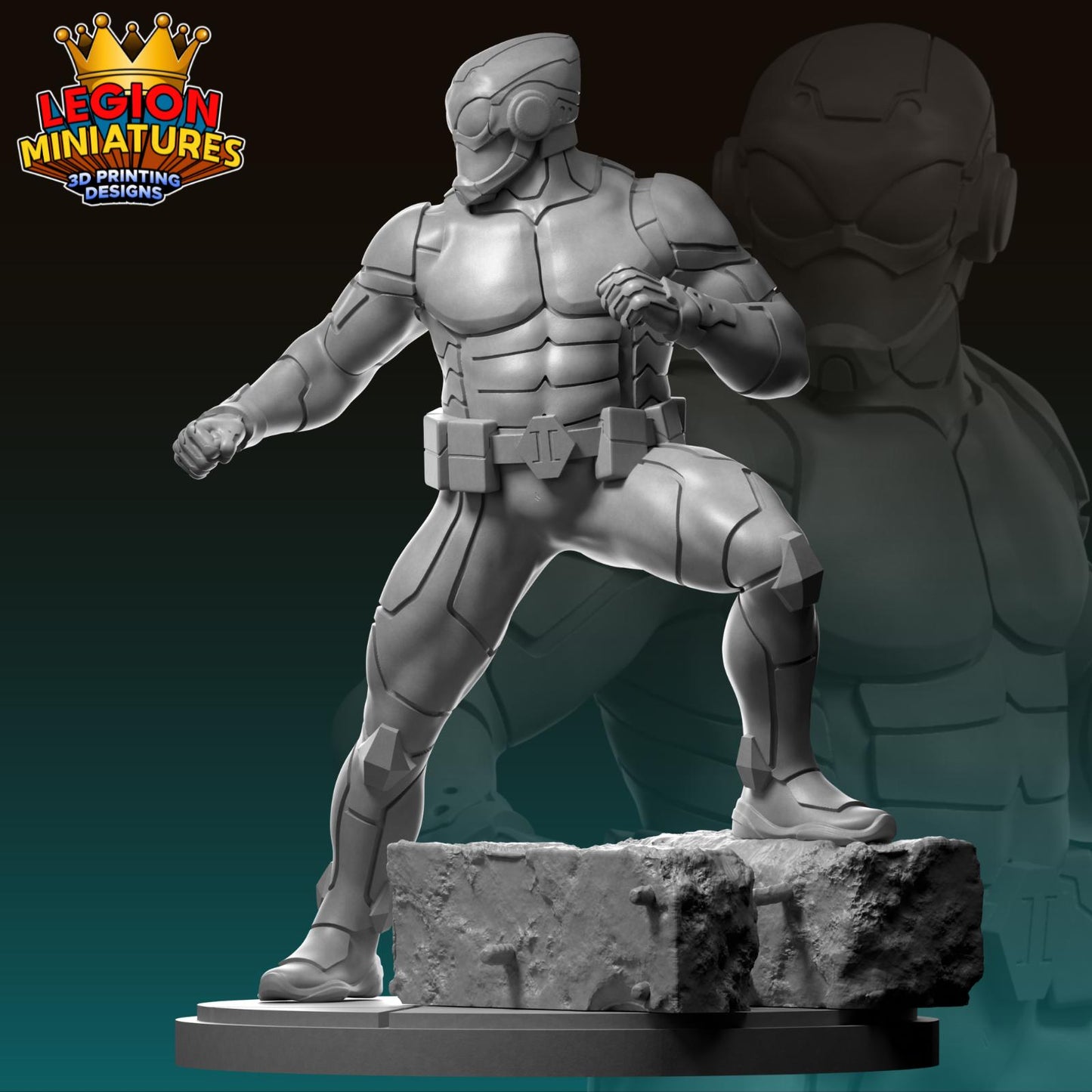 Ultimate Ant-Man - Fan Art 40mm Miniature (Sculpted by Legion Miniatures) (Crisis Protocol Proxy/Alternative)