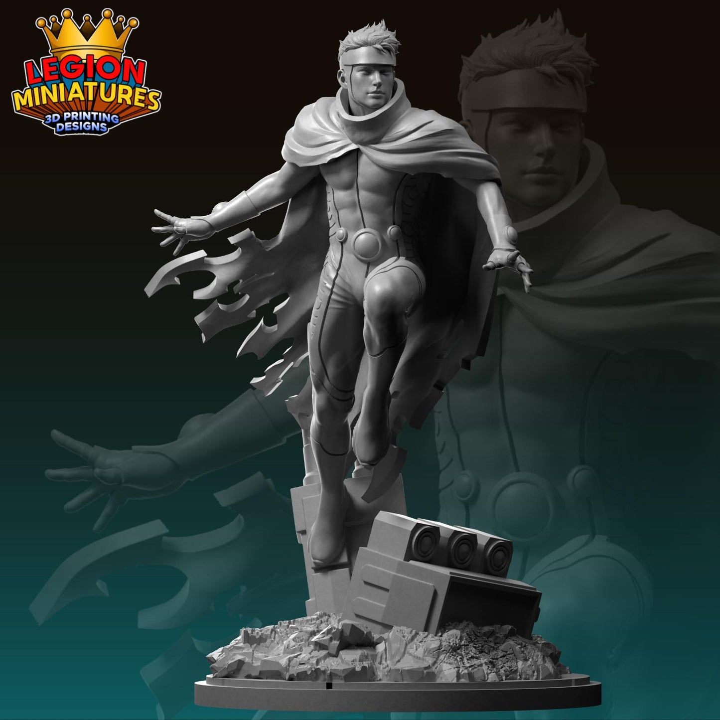 Wiccan - Fan Art 40mm Miniature (Sculpted by Legion Miniatures) (Crisis Protocol Proxy/Alternative)