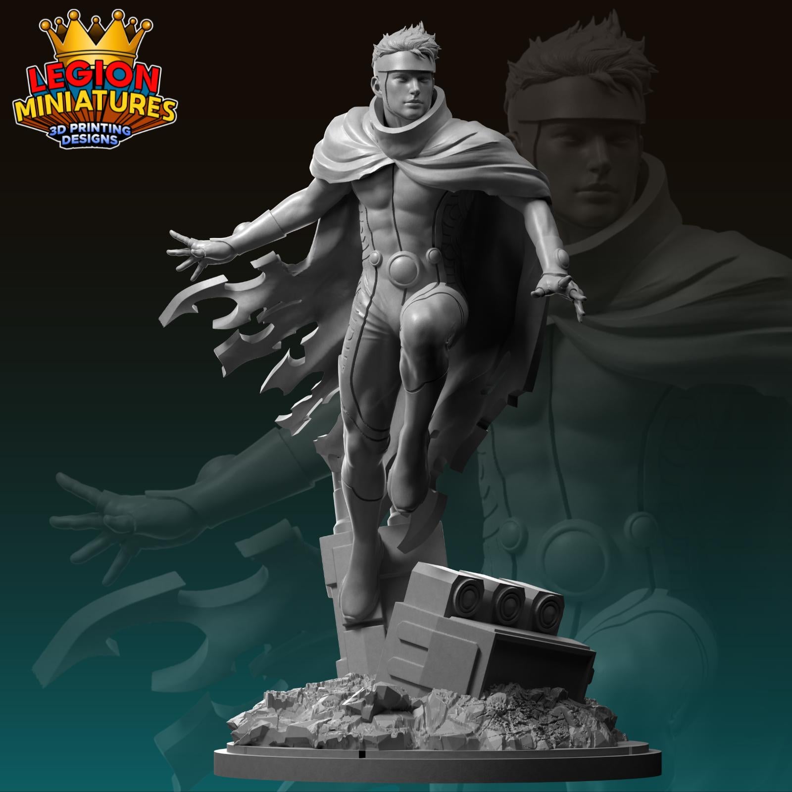 Wiccan - Fan Art 40mm Miniature (Sculpted by Legion Miniatures) (Crisis Protocol Proxy/Alternative)