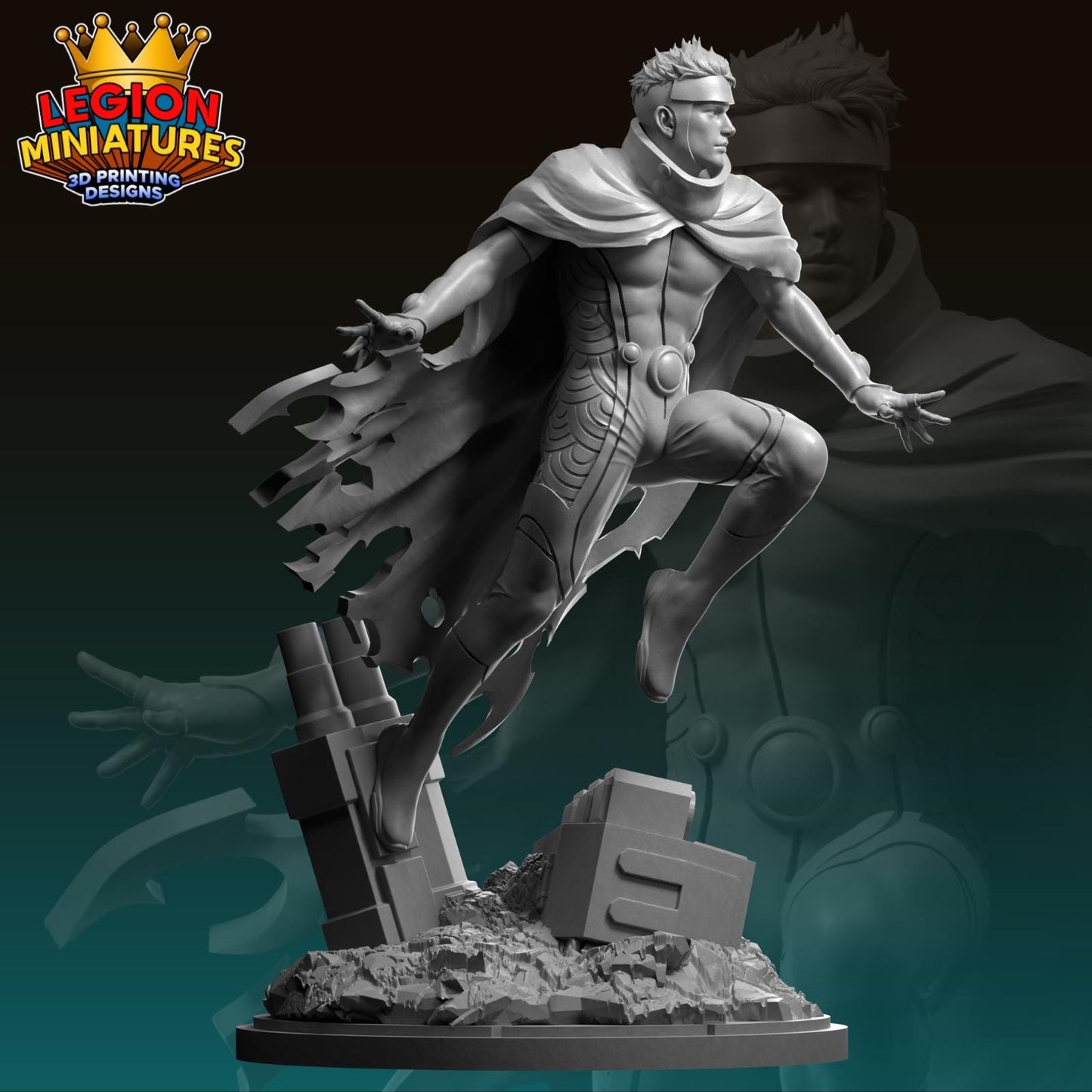Wiccan - Fan Art 40mm Miniature (Sculpted by Legion Miniatures) (Crisis Protocol Proxy/Alternative)