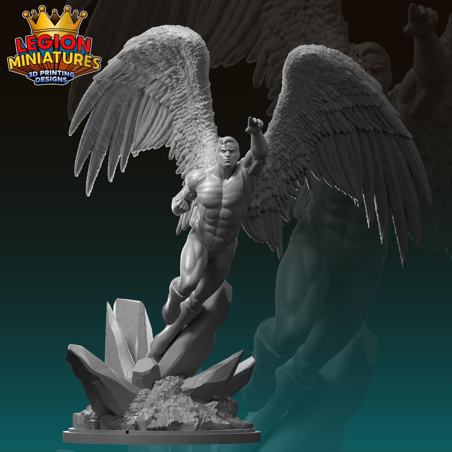 Angel - Fan Art 40mm Miniature (Sculpted by Legion Miniatures) (Crisis Protocol Proxy/Alternative)